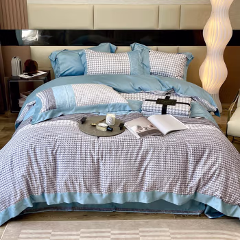 弗切尔珀榕 FZYJ210269 /200*230cm80支丝棉磨毛四件套 床上套件 (计价单位：套) 索尼蓝