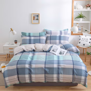 伊伊爱 QMTJ-17XK-1001 学院风系列 200*230 纯棉 班森 四件套 (计价单位：套) 时尚格调