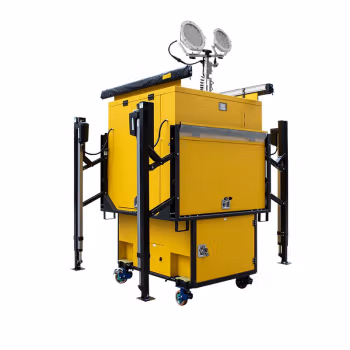 晫安联 ZM8002 2×60W AC220V IP54 5700K LED 应急升降充电方舱照明装置 (计价单位：台) 黄色