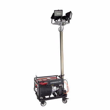 虎光风行 HG-7293 4*100W IP65 AC220V 白光3000K-6500K LED 全方位自动升降工作灯 (计价单位：台) 黑色