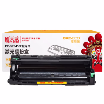 天威(PrintRite) PR-DR3450E 鼓组件 不带芯片 30000页 适用于兄弟Brother HL-5590DN/5595DN/5585C/5580D 硒鼓（鼓组件） 1.00 只/支 (计价单位：支) 黑色