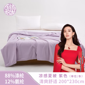 东纺拾光 DF3004-01  200*230cm凉感夏被 被子 1.00 件/条 (计价单位：条) 紫色