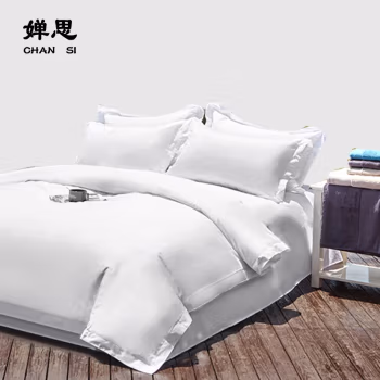 婵思 SDJD0230057 60*90cm 60*80S喷气全棉贡缎枕套 1.00 件/个 (计价单位：个) 纯白