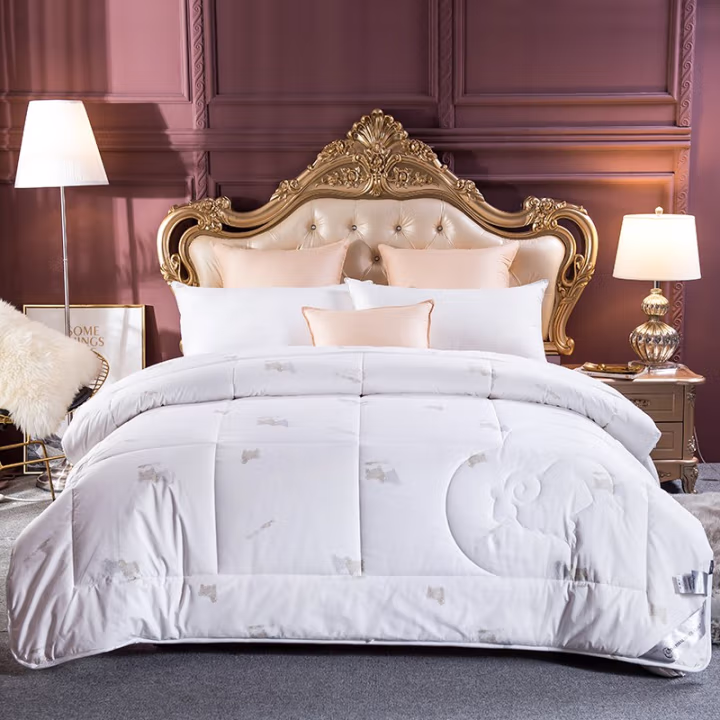 伊伊爱 DB-8YMB-001 全棉防羽布丝光羊毛被 秋冬保暖被子 150*200cm 棉被 (计价单位：件) 白色