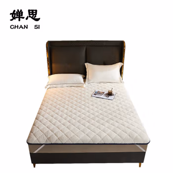 婵思 CD0JD02200415 120*200cm 纯色羊羔绒 6cm加厚 保暖床垫 1.00 件/床 (计价单位：床) 白色