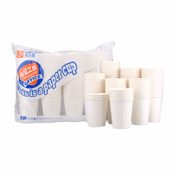 科力普(COLIPU) 9盎司 250ml 100只/包 一次性纸杯 100.00 个/包 (计价单位：包) 白色