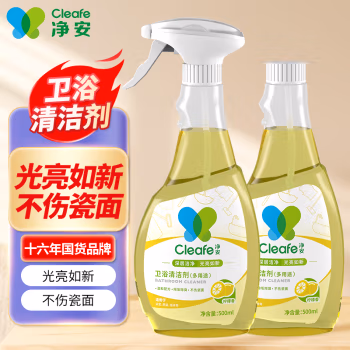净安(Cleafe) 500g 卫浴清洁剂 (计价单位：瓶) 黄色
