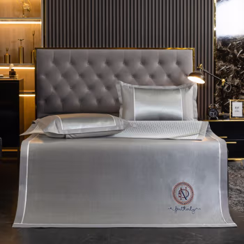 伊伊爱 XZ0AN02200016 /120*195cm撞色冰藤席赛尼尔凉席套件 凉席 (计价单位：件) 灰色