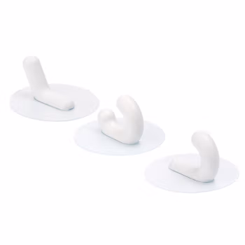 茶花(CHAHUA) 121012 粘钩 3.00 个/组 (计价单位：组) 白色