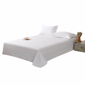汉司家纺 210*290cm 60*80S喷气全棉贡缎 床单 1.00 件/条 (计价单位：条) 纯白