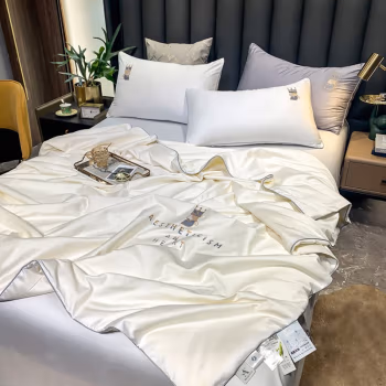 伊伊爱 BZ0TDC2201051 /200*230cm纯色全棉100S奥地利大豆夏被 被子 (计价单位：件) 奥地利白