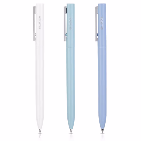 得力(deli) NS560 笔杆白色 中性笔 (计价单位：支) 黑色