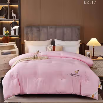 安居先森 D2117 抗菌大豆纤维被加厚冬款150*200cm 1.00 件/条 (计价单位：条) 粉色