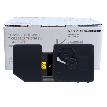 艾洁(AJ) TK-5243K打印量4000页适用京瓷P5026M5526系列打印一体机墨粉盒等粉盒 硒鼓 (计价单位：只) 黑色
