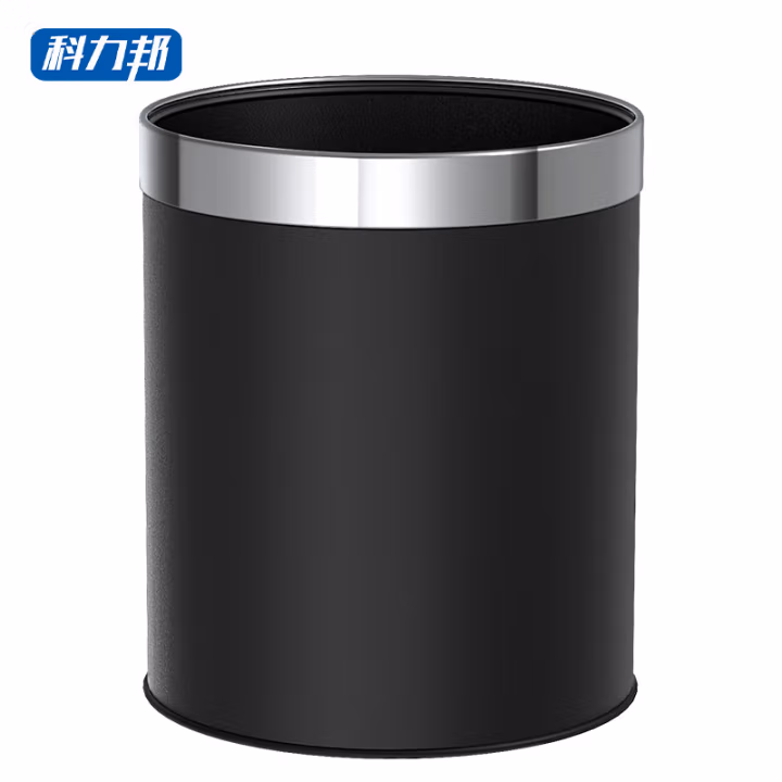 科力邦(Kelibang) KB1028 烤漆 带防滑圈22.5*25 垃圾桶 (计价单位：个) 黑色