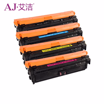 艾洁(AJ) CE270A(650A) 四色套装 打印量黑色13500页/彩色15000页 适用于惠普CP5520 5525n 5525dn 750n 硒鼓 4.00 只/套 (计价单位：套) 黑蓝红黄