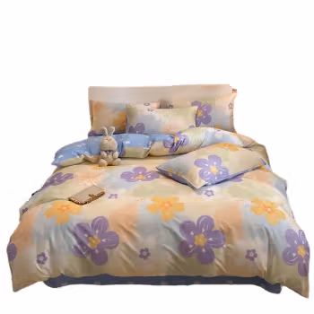 纺语柔 F1130 四件套 床上套件 (计价单位：套) 七彩花