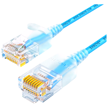 山泽(SAMZHE) SZL-9050 超六类网线细线CAT6A类无氧铜网线 5.00 米/根 (计价单位：根) 蓝色