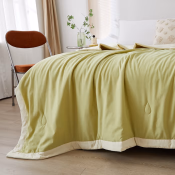 汉司家纺 200*230cm亲肤炫彩 被子 (计价单位：件) 夏日荷绿浅香蕉色
