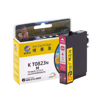 科思特 T0823 14ml 适用爱普生 R270 390 RX590 610 720 墨盒 (计价单位：盒) 红色