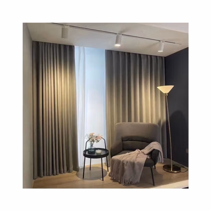 绵族世家 MZSJ23727 1米 灰色 窗帘 (计价单位：米) 灰色