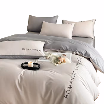 植巾 SI110 200*230cm 亲肤纯色精品 床上四件套 床上套件 (计价单位：套) 银灰