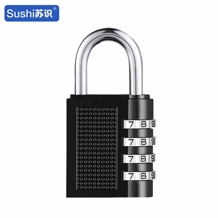 苏识 ZCA424黑 四位密码锌合金 密码锁 (计价单位：个) 黑色