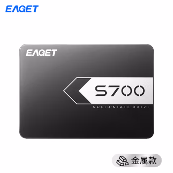 忆捷（EAGET） S700-256G SATA3 2.5英寸 固态硬盘 (计价单位：个) 黑色