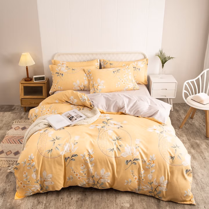 多喜爱(Dohia) 114021474850330 203x229cm闲庭花开Ⅱ 床上套件 (计价单位：套) 黄色
