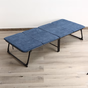 三极户外(Tri-Polar) TP1065 190*80*35cm 钢管+木板+灯芯棉 深蓝 折叠床 (计价单位：把) 深蓝