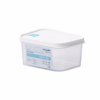 茶花(CHAHUA) 000015 1.3L 17.2*12.8*8.4cm 欧铂兹保鲜盒 (计价单位：个) 白色