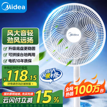 美的(Midea) SAF30AC 电风扇 (计价单位：台) 白色