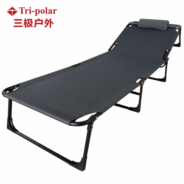 三极户外(Tri-Polar) TP1073 193*66*30cm 钢管+牛津布 黑色条纹 折叠床 (计价单位：把) 黑色条纹