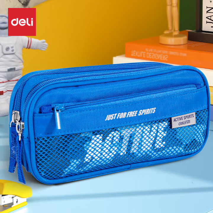 得力(deli) 3074 时尚运动款笔袋 (计价单位：个) 蓝色