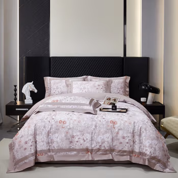 纺语柔 F1221 四件套 床上套件 (计价单位：套) 婀娜多姿-浅卡其