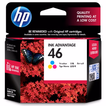 惠普(HP) CZ638AA CZ638AA 46原装墨盒彩色 (计价单位：盒) 彩色