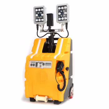 吉特(GT) TMN6600，2*30W，灯头IP65，箱体IP54，电压：DC25.9V，白光，6000K，LED，聚、泛光同时开启8h 多功能移动照明系统 1.00 台/套 (计价单位：套) 黄色