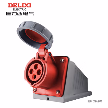德力西 DEP2-1152 IP67 16A 5芯 415V工业明装插座 插座 (计价单位：个) 红色