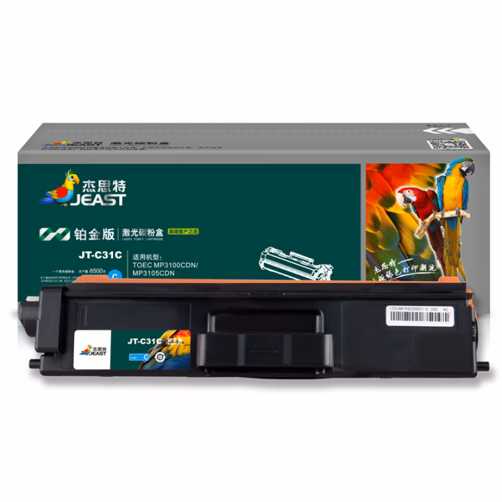 杰思特 JT-C31C铂金版 带芯片鼓粉分离式 打印量6500页  适用机型：TOEC MP3100CDN/MP3105CDN 硒鼓 (计价单位：只) 青色