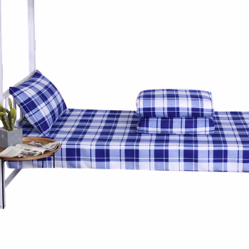 三极户外(Tri-Polar) TP2855 150*205cm 羽丝棉被芯+40纱织全棉被罩 蓝白格 被子 (计价单位：件) 蓝白格