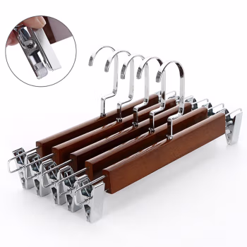 千里谷 KLG-YJ01 实木扁钩裤架 10个/组 衣架 10.00 个/组 (计价单位：组) 复古色