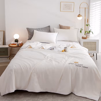 伊伊爱 BZ0TDC2100735 /150*200cm 皇冠 四季棉大豆抗菌防螨夏被 1.00 件/条 (计价单位：条) 白