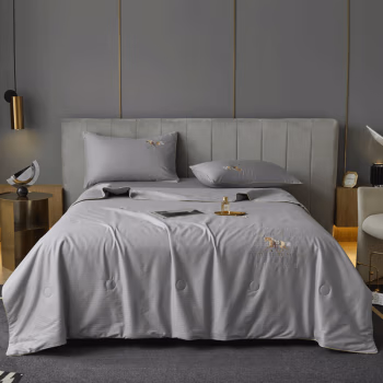 弗切尔珀榕 FTDC220424 150*200cm 全棉小提花元气大豆夏被 1.00 件/条 (计价单位：条) 伯乐银灰