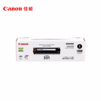 佳能(Canon) CRG-331BK 约1400页 适用LBP7110Cw 硒鼓 1.00 只/支 (计价单位：支) 黑色