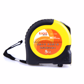 益而高(EaGLE) EG-1284 5m 包胶双制动卷尺 1.00 个/把 (计价单位：把) 黄色