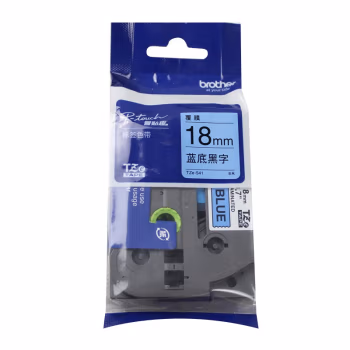 兄弟(brother) TZE-541   18mm*8m 标签色带 (计价单位：个) 蓝底黑字