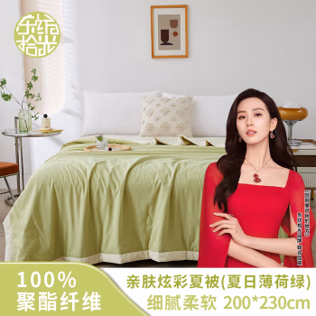 东纺拾光 DF3002-02 200*230cm 被子 1.00 件/条 (计价单位：条) 夏日薄荷绿