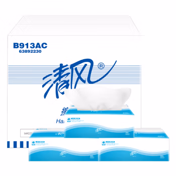 清风(Breeze) B913AC 单层三折 200抽/包 清洁用纸 20.00 包/箱 (计价单位：箱)
