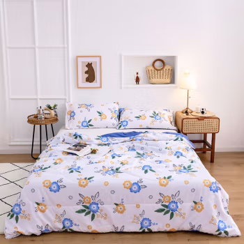 婵思 BZ0VIP2100712 200*230 总重2.5斤 芯动夏日香气系列 夏被 1.00 件/床 (计价单位：床) 蓝白色