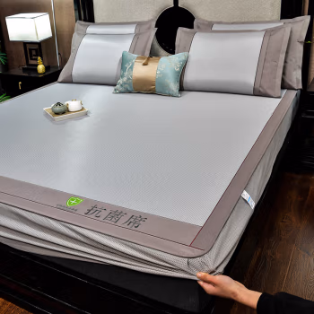 三极户外(Tri-Polar) TP2789 冰丝凉席三件套 床笠款 180*200cm 枕套 48*74cm *2个灰色 凉席 (计价单位：件) 灰色